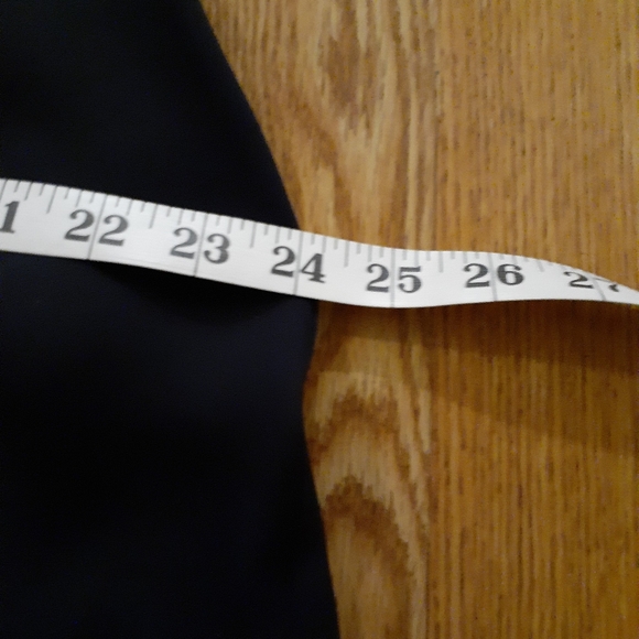 Leslie Fay Evening Navy Blue Dress - Picture 6 of 8